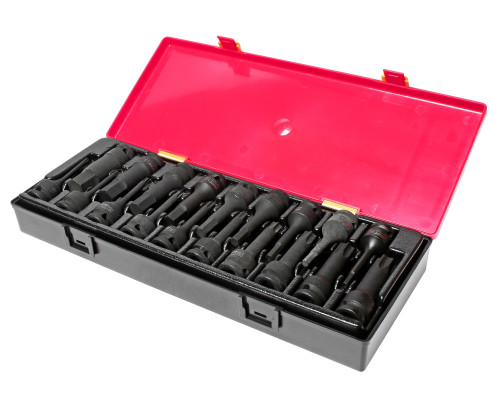 Set of TORX, HEX 1/2" percussion heads (in case) 19pcs JTC/1