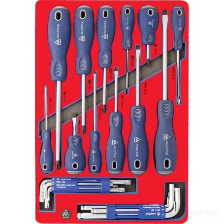 Set of screwdrivers, hexagons and Torx, base, 28 pieces MASTER 5-40627