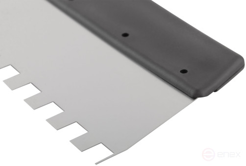 Шпатель фасадный нержавеющий зубчатый 350 мм / зуб 10 мм