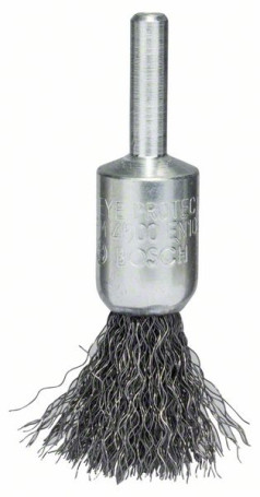 Brush brush with wavy steel wire, 15x0.2 mm 15 mm, 0.2 mm