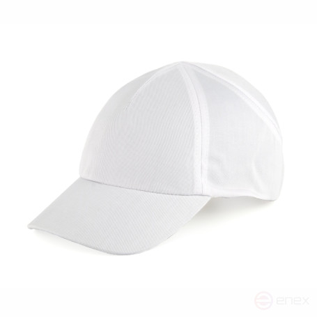 Каскетка защитная RZ FavoriT CAP белая, козырек 70 мм, 10 шт.