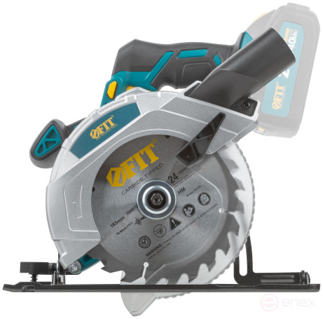 Circular circular saw 20 V; 3800 rpm; 165/20 mm; 2.3 kg; cut. tilt; box