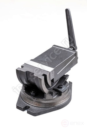 Тиски станочные 125мм глобусные 2-х осевые поворотные Тип 3422 QHK125