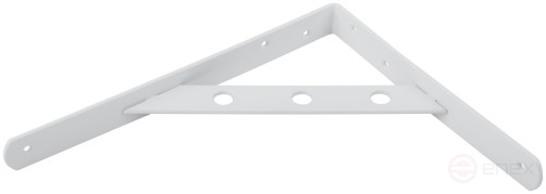 Уголок-кронштейн усиленный белый 250х200 мм