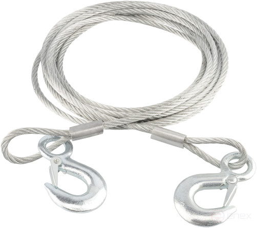 Tow rope steel 2 hooks 2,5t(7mm/5m) (Avtodor) (44025)