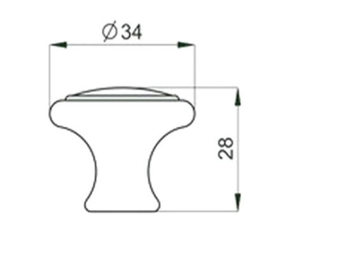 Ручка меб. кнопка пластик. PК02/K2 черный матовый AKS
