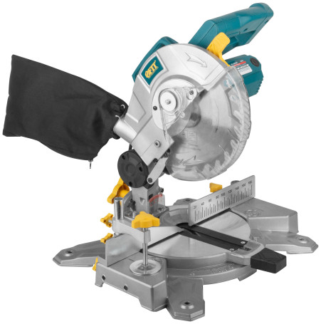 Miter saw 1400 W; 4500 rpm; 210/30 mm; 6.5 kg; cut. tilt.; used brushes; block of spindles; box