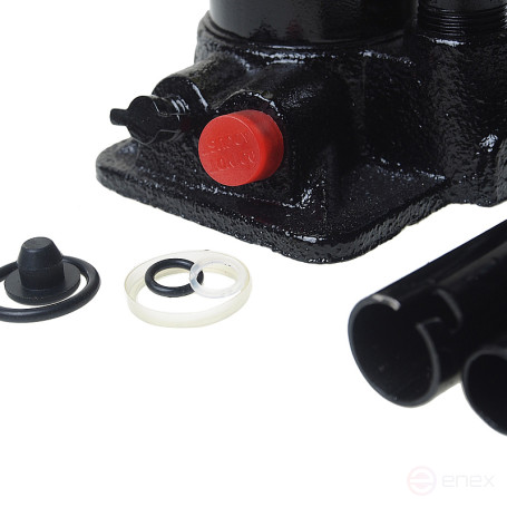 Hydraulic jack ER-80021S bottle with 2t valve, repair kit (lifting height 180-345mm) in EUREKA case /1/5