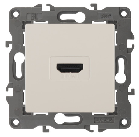 Розетка ЭРА Elegance 14-3114-02 HDMI IP20 слоновая кость