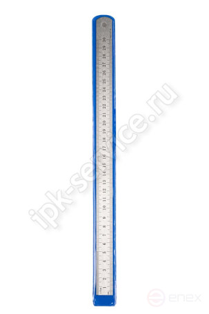 Линейка металлическая двусторонняя 300 мм