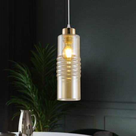 Светильник подвесной (подвес) Rivoli Viviane 9107-201 1 * Е27 60 Вт модерн потолочный