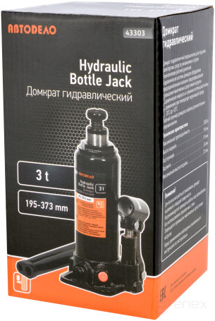 Домкрат гидр. 3.0т (195-373 мм) АвтоDело (43303)