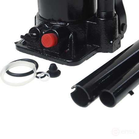 Hydraulic jack ER-80062S bottle with 6t valve, repair kit (lifting height 215-415mm) in EUREKA case /1/5