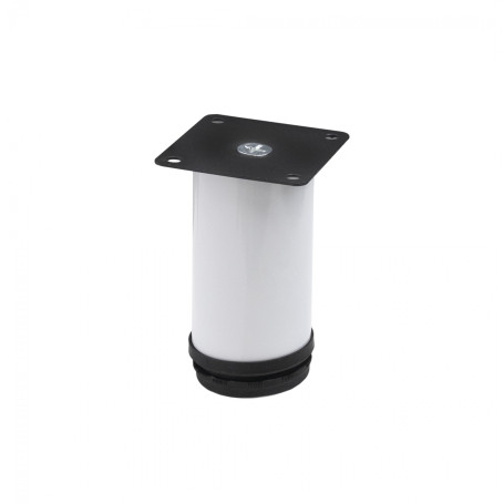 Опора меб. мет. d50 h100 с регул. белый AKS