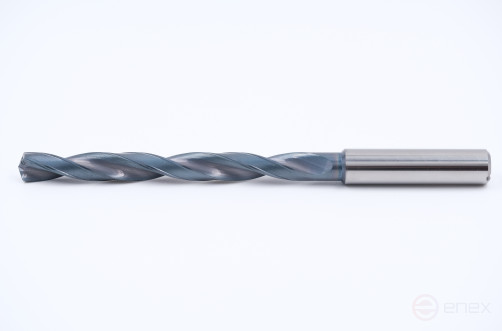 Spiral carbide drill bit with cylindrical tail 3xD, MSN series, d-14.6 mm