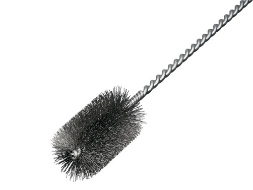 Щетка ерш IBZ с ручной петлей, 850*100 мм, диаметр 35 мм, стальная гофрированная проволока STA 0,25 мм, хвостовик 3,4 мм