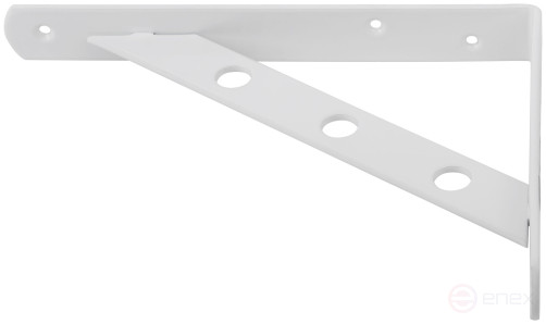 Corner bracket reinforced white 200x150 mm