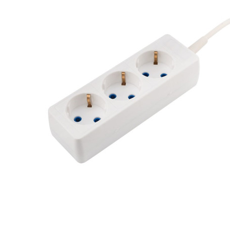 Extension cord 3 sockets 3 m 3x0.75 mm2 s/w PREMIUM white ProConnect