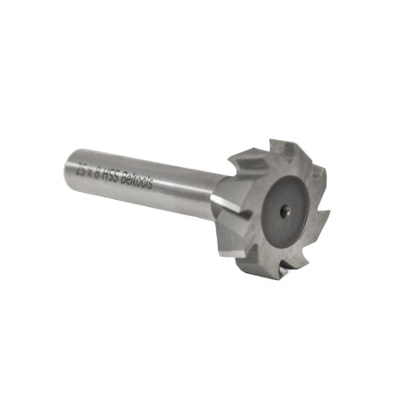 Milling cutter for grooves of segmental dowels 25 x 8 (27x8) HSS c/x GOST 6648-79 Beltools