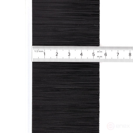 Strip brush linear sealer 2500*60*5 , pile height 55 mm PPL black 0.25 (EB-1123)