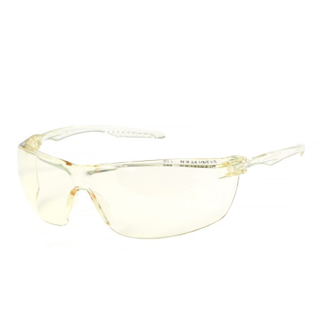 Safety glasses open O88 SURGUT Strong Glass (2-1.2 PC) with a light yellow light filter, 30 pcs.