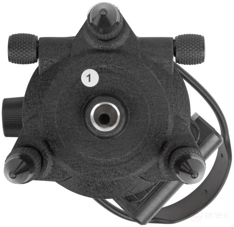 Уровень лазерный самоуспокаивающийся, зеленые лучи, горизонталь + 4 вертикали, диапазон 20 м, Li-Ion аккум., 2 уровня яркости, без треноги, коробка