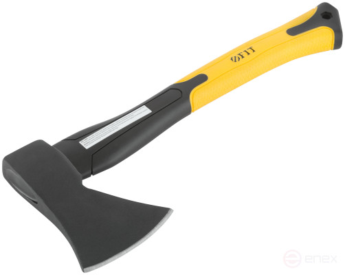 The axe is forged reinforced steel, reinforced fiberglass handle 600 gr.