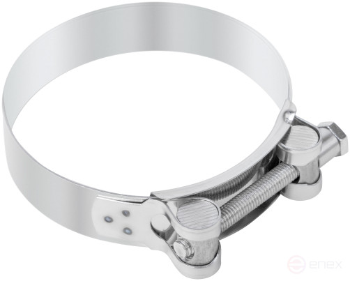 Хомут обжимной силовой шарнирный, нерж.сталь 98-103 мм