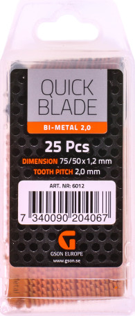 Bimetallic Saw Blade Quickblade 2.0 25pcs