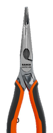 Long pliers with curved jaws, 200mm 2427 GC-200IP