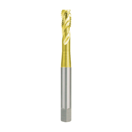 Machine tap HSS ground M 2.5x0.45 TiN for blind holes