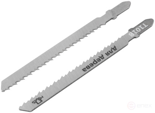 Blades for electric jigsaw, T101B, wood, HCS, 100 mm, 2 pcs.