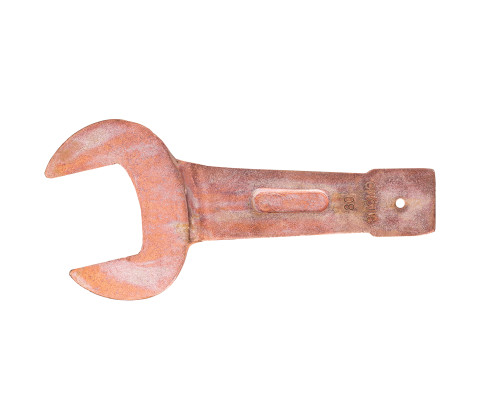 Ключ гаечный рожковый односторонний ударный 80 мм омеднение SITOMO