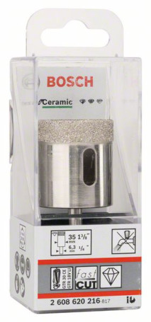 Best for Ceramic Diamond Drills for Dry Drilling 35 x 35 mm