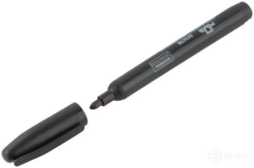 Permanent construction marker, black