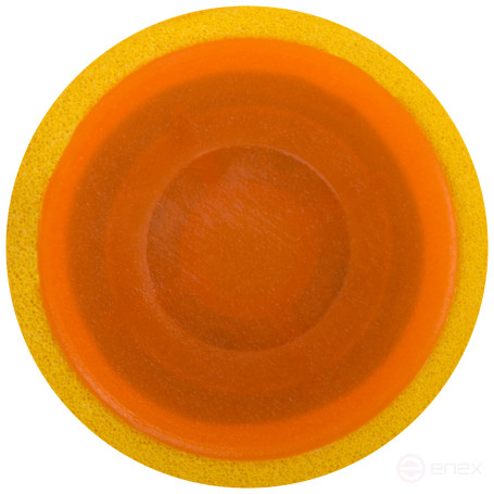 Rubber pressure roller for rolling wallpaper, handle 6 mm, 150 mm