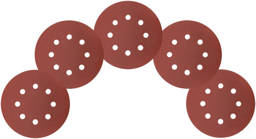 Круги шлифовальные с отверстиями (липучка), алюминий-оксидные, 125 мм, 5 шт. Р 240