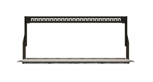 PPBL6-19-24- RM Modular patch panel 19", 24 ports, 4 removable panels of 6 modules, 1U, for unshielded modules, with rear cable organizer (without modules)