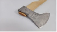 Forged axe "Tiger" with a metal wedge 1,2 kg complete