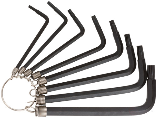 Ключи звездочки 8 шт. CrV Т9-Т40 на кольце