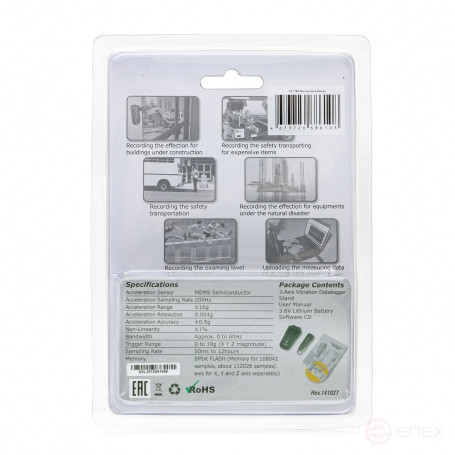 DT-178A 3-axis vibration recorder
