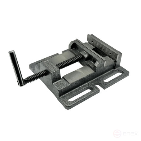 Machine tool vise for drilling machines, non-rotating L jaws 125 mm, series Q195A TORNERI T025886