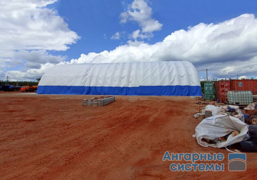 Inflatable PVC hangar for universal use