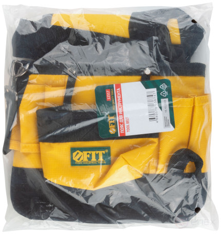 Пояс для инструмента одинарный, полиэстер, 9 отделений, 1 петля для инструмента