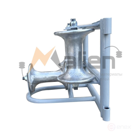 RCU-140A angled cable roller, aluminum coils (cable diameter up to 140 mm, roller load up to 200 kg) MALIEN