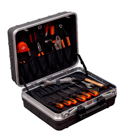 A set of general-purpose tools in a hard case, 32 items