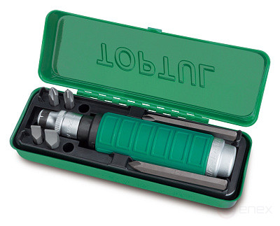 Impact screwdriver with a set of bits, 8 pieces TOPTUL GAAD0808