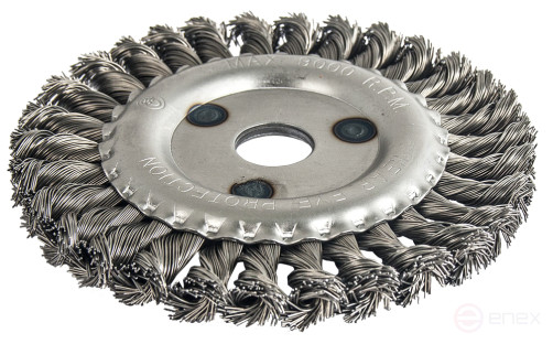 Кордщетка для МШУ радиальная витая ПРАКТИКА 150 х 22 мм (1шт.) блистер (032-522)