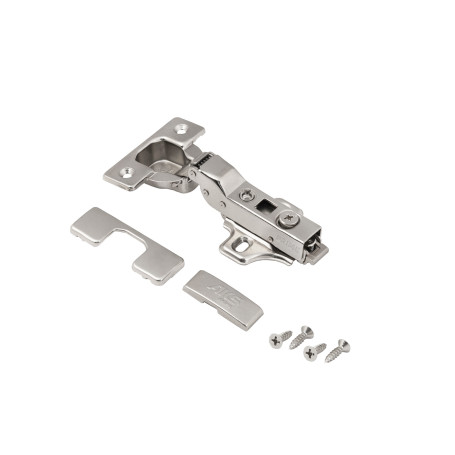 Semi-folding hinge with door closer 45mm h0 clip-on AKS PRIME (self-tapping screws, plugs)