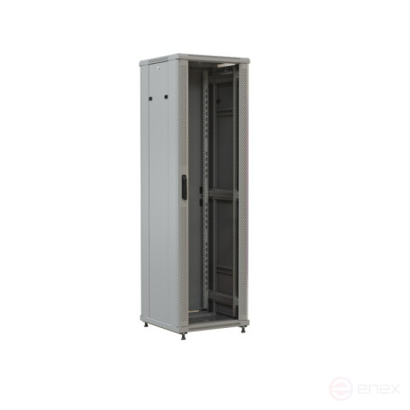 WRline WR-TT-4266-AS-RAL7035 Шкаф напольный телекоммуникационный 19-дюймовый, 42U, 2055x600х600 мм (ВхШхГ), передняя стеклянная дверь, задняя сплошная стальная дверь, серый (RAL 7035) (разобранный)